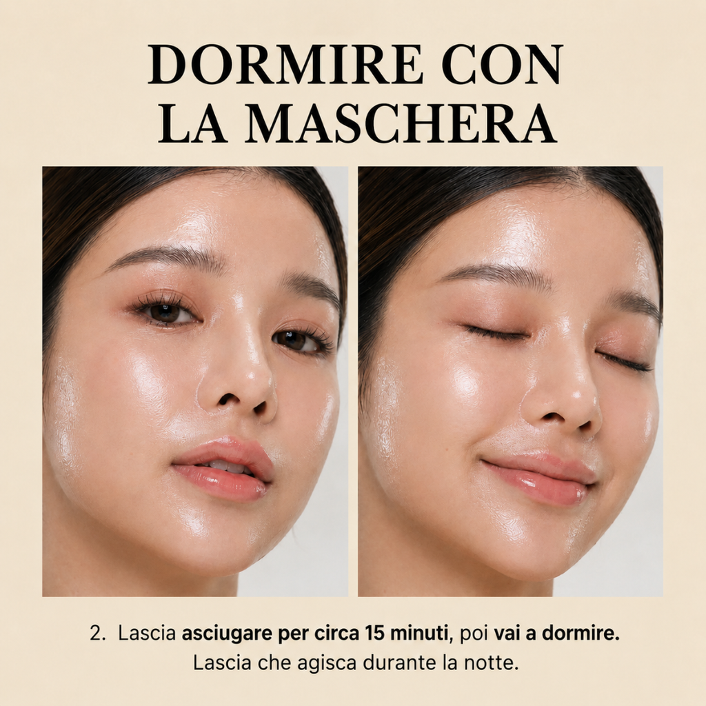 Svegliati con una pelle più pulita grazie alla MASCHERA ALL'ACIDO KOJICO E CURCUMA